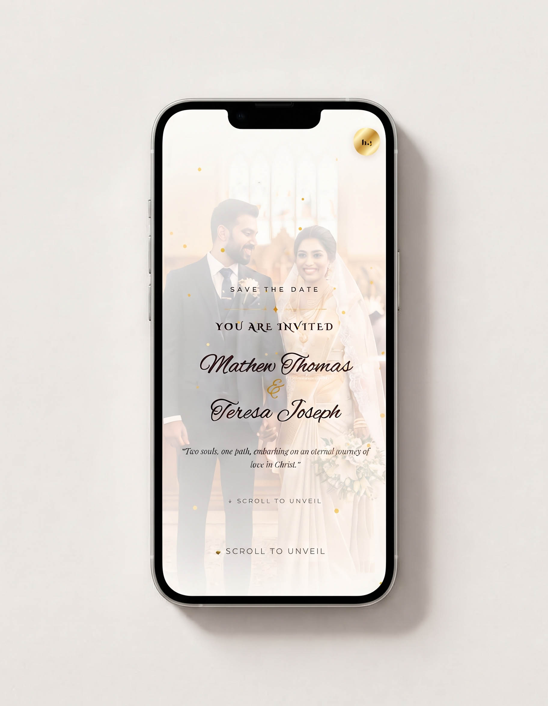 The Stained Glass Arched Doors Invitation